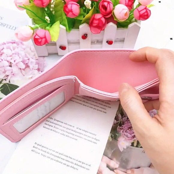 🆕 Hello Kitty Girls Kawaii Wallet, PU Leather Cute Cartoon Anime Fold - Picture 2 of 7